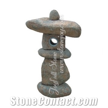 Natural Stone Granite Lanterns, Brown Stone Lanterns