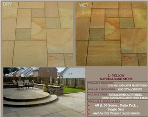 L-Yellow Natural Sandstone Slabs & Tiles