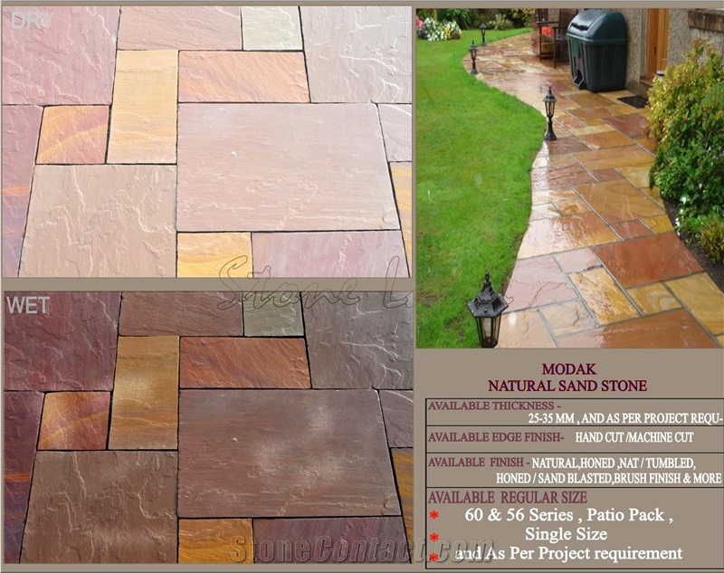 Modak Natural Sandstone Slabs, India Brown Sandstone