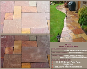 Modak Natural Sandstone Slabs, India Brown Sandstone
