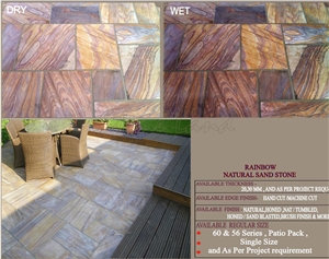 Rainbow Sandstone Slabs & Tiles