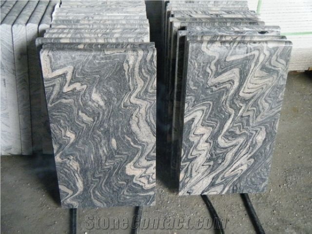 A Quality China Juparana Spray Pink Wave Granite Slabs Tiles Cut to Size Wall Cladding Panel,Floor Covering Pattern,Exterior Walling Pattern Tile