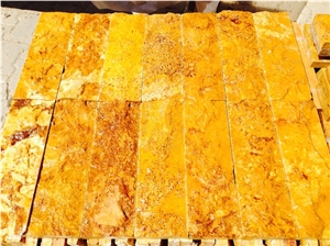 Golden Travertine - Split Face 30x10 cm