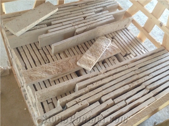 Ivory Travertine - Split Face 10xfl
