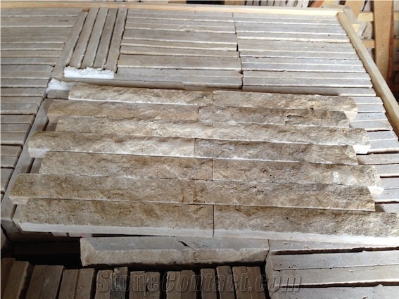 Ivory Travertine - Split Face 5x30 cm