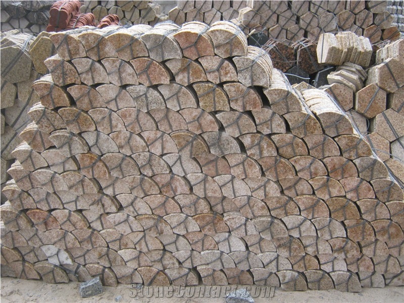G682 Fan Shape Paving Stone, G682 Granite Pavers
