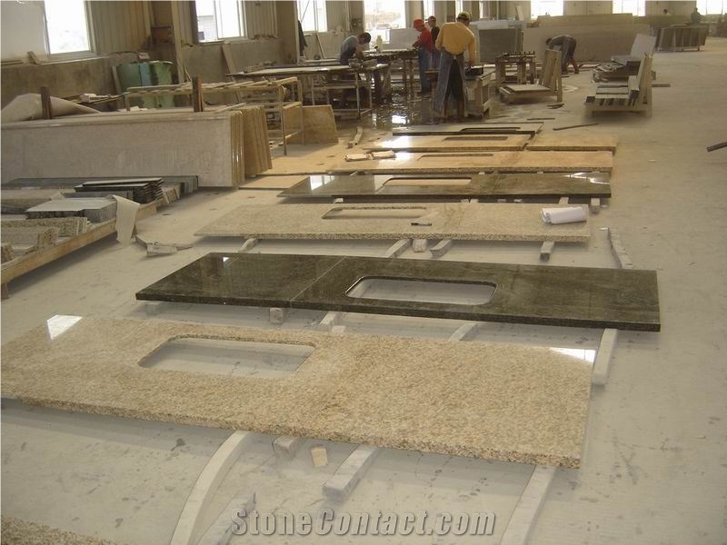 Granite Countertop for Kitchen, Yellow Granite Countertops
