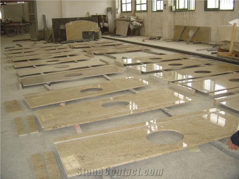Granite Countertop for Kitchen, Yellow Granite Countertops