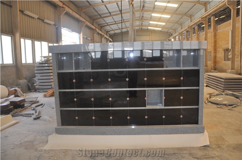 Natural China Grey Granite Columbariums for Sale (Competitive Price), G603 and G633 and Shanxi Black Grey Granite Columbariums