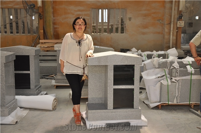 Natural China Grey Granite Columbariums for Sale (Competitive Price), G603 and G633 and Shanxi Black Grey Granite Columbariums