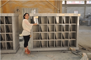 Natural China Grey Granite Columbariums for Sale (Competitive Price), G603 and G633 and Shanxi Black Grey Granite Columbariums