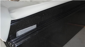 Olished Black Galaxy Granite Countertop for Kitchen Decoration