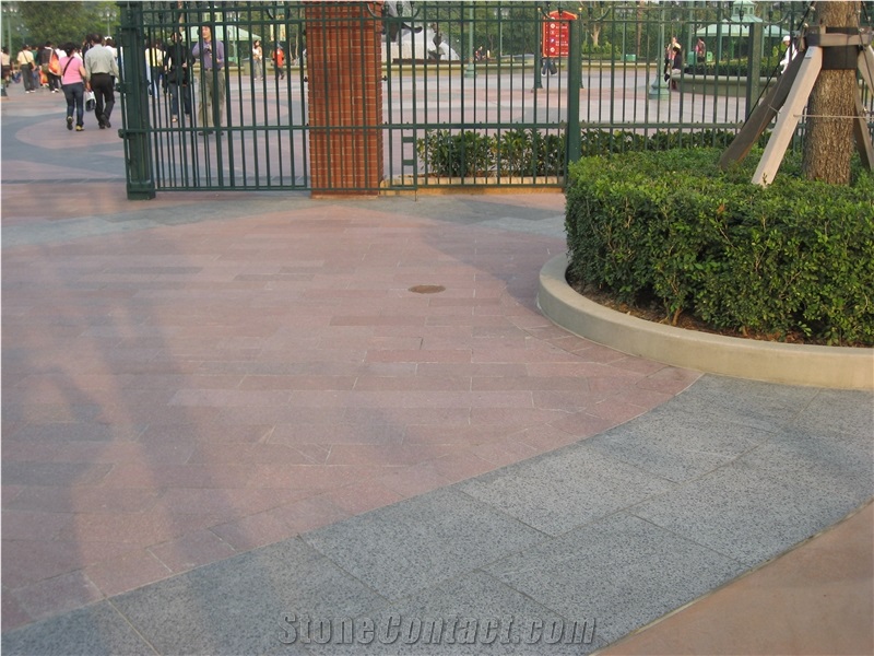 China Red Porphyry Slabs & Tiles