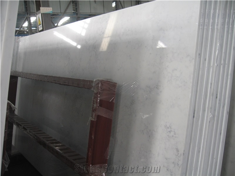 Engineered Quartz Stone, Carrara Venato, Statuarrio, Marble-Like Quartz