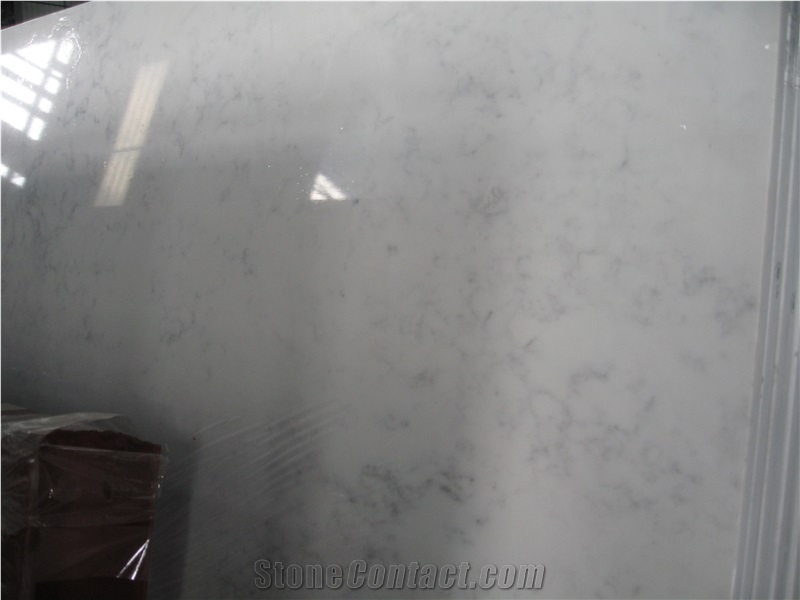 Engineered Quartz Stone, Carrara Venato, Statuarrio, Marble-Like Quartz