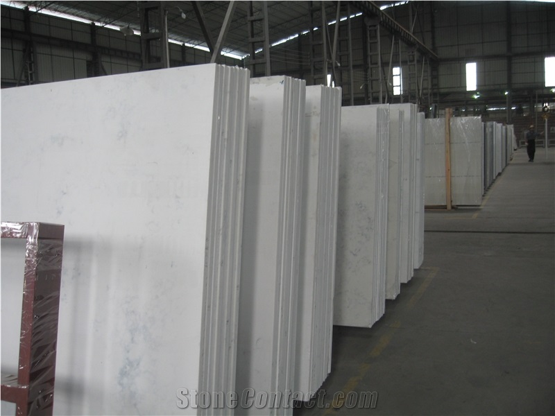 Engineered Quartz Stone, Carrara Venato, Statuarrio, Marble-Like Quartz
