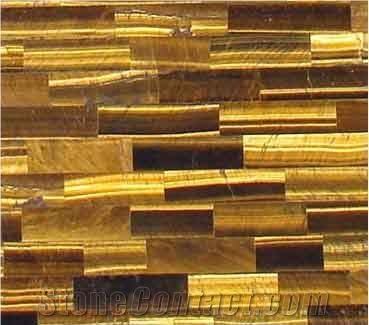 Golden Tiger Eye Gem Stone Slab
