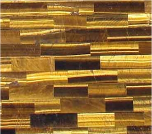 Golden Tiger Eye Gem Stone Slab