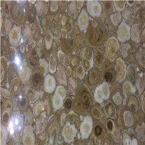 Wood Jade Gem Stone Slab
