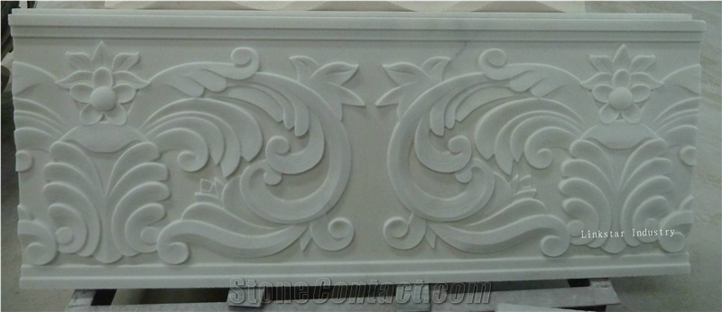 Natural White Stone 3d Wall Cladding Design