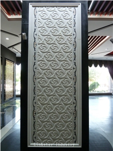 White Stone 3d Internal Wall Cladding Panel