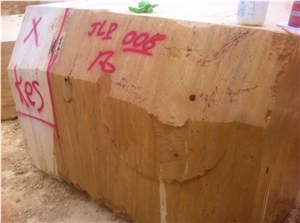 Golden Travertine Blocks