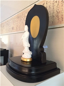 Kwan-Yin Buddha, Black Marble Artifacts & Handcrafts
