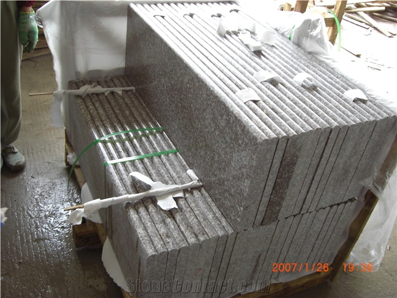 Our Quarry G664 Pink Granite Polished Step Stair