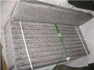 Our Quarry G664 Pink Granite Polished Step Stair