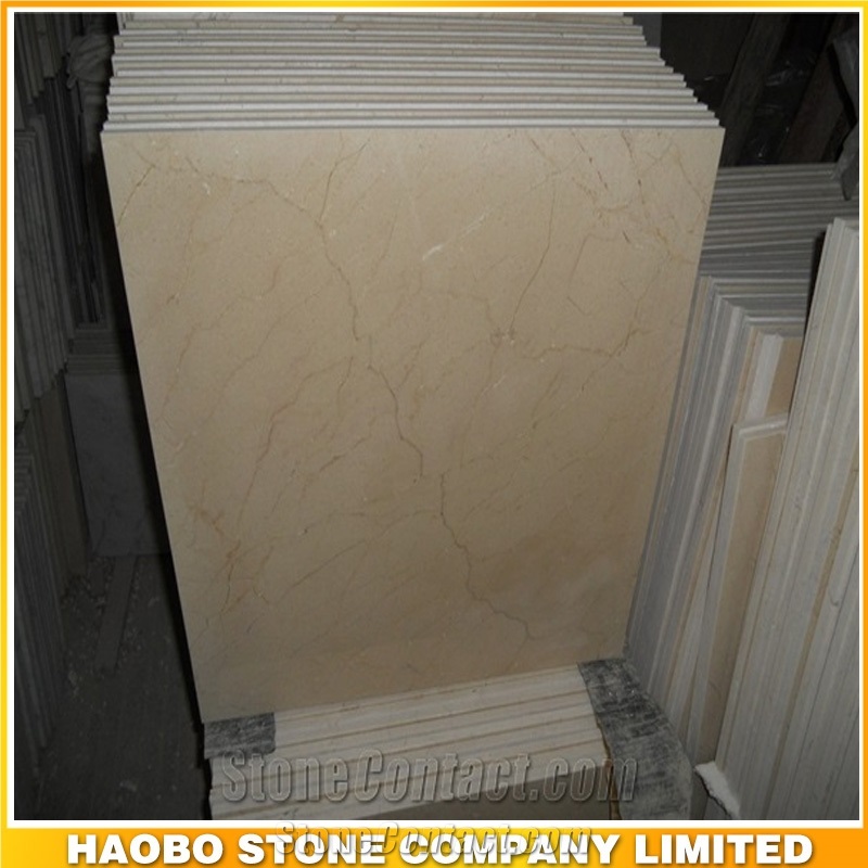 Spain Cream Marfil Marble Slabs, Polishing Beige Flooring Tiles, Cut to Sizes Marble Pattern