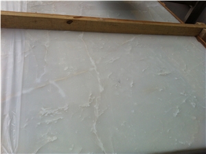 New Snow White Onyx Tiles & Slabs