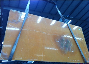 Orange Onyx Tiles & Slabs, Pakistan Yellow Onyx