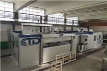 Lapisystem Top-  Countertop Cutting, Profiling machine: cnc center + bridge saw + lifting system