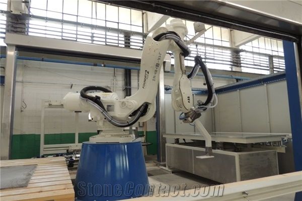 Lapisystem Top-  Countertop Cutting, Profiling machine: cnc center + bridge saw + lifting system
