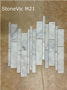 Bianco Carrara Marble Chips Mosaic Bianco Carrara Marble Chips Mosaic