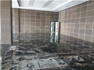 China Titanium Black Granite Floor Tiles, Black Granite Tile
