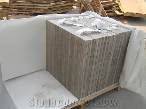 Grey Wood Grain Marble Slabs & Tiles, China Grey Marble