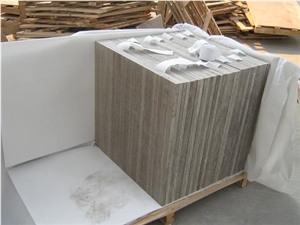 Grey Wood Grain Marble Slabs & Tiles, China Grey Marble