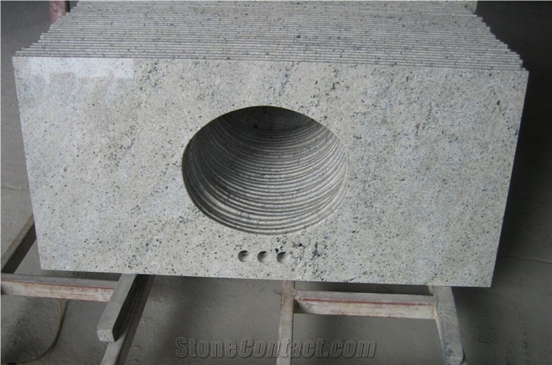 Kashmir White Granite Bath Tops