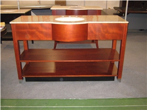 Vanity Top and Vanity Base, G682 Granite Vanity Top