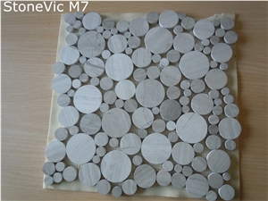 Wooden Grey Marble Mosaic Tile Wooden Grey Marble Mosaic Tile