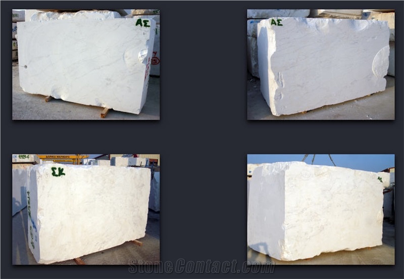 Eiffel White Marble Blocks, Greece White Marble