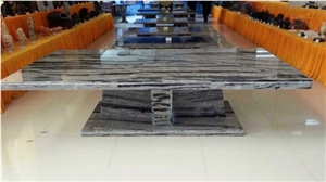Black and Grey Natural Stone Table No.8