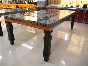 Black and Grey Natural Stone Table No.9
