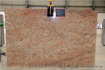 Vyara-Gold Granite Slabs & Tiles, India Yellow Granite