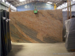 Vyara-Gold Granite Slabs & Tiles, India Yellow Granite