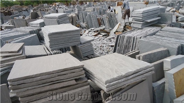 Kandla Grey Sandstone Paving Slabs and Tiles, India Grey Sandstone,Kandla Grey Sandstone Pavement