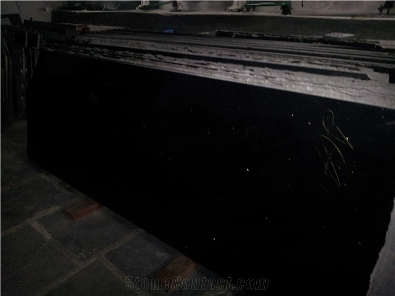 Galaxy Black Granite Tiles & Slabs, Black India Granite Floor Covering Tiles, Walling Tiles