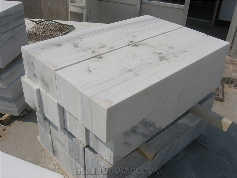China Cloud Grey Marble Fence,Grey and White Marble