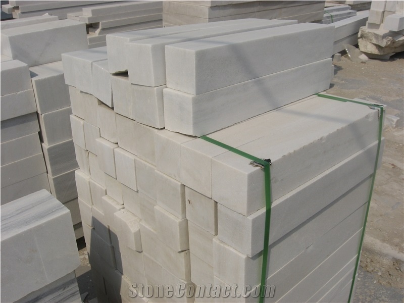 China Cloud Grey Marble Fence,Grey and White Marble